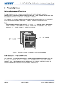 Thumbnail of document Data Sheet - West PA1-W06 Option Board